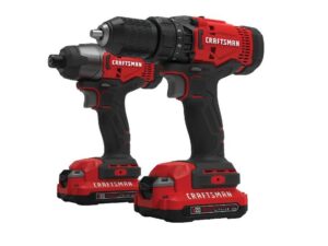 Kit de taladro/destornillador de impacto inalámbrico de 20V Craftsman - CMCK200C2