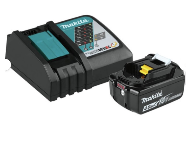 Rotomartillo de 7/8 in SDS?PLUS Inalámbrico LXT® Litio?Ion de 18V, Batería y Cargador Óptimo Rápido LXT® Litio?Ion de 18V (4.0Ah) Makita - BL1840BDC2+XRH04Z
