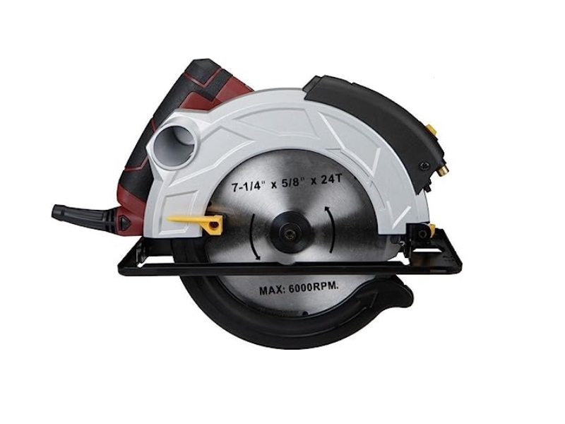Sierra circular Chicago Electric de 12 amperios y 7-1/4 in con sistema de guía láser - 63290