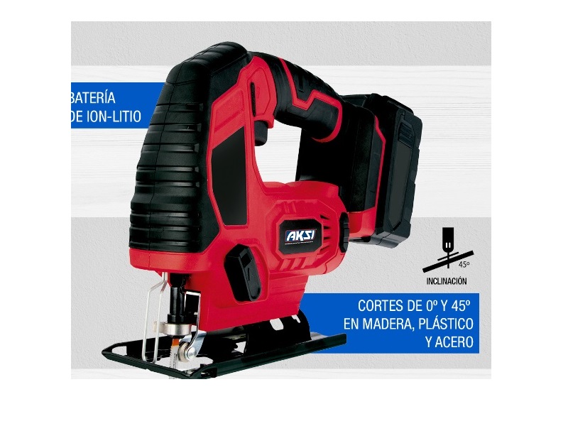 Sierra caladora inalámbrica 20V - 2 Ah línea Switch AKSI + batería + cargador - 196071