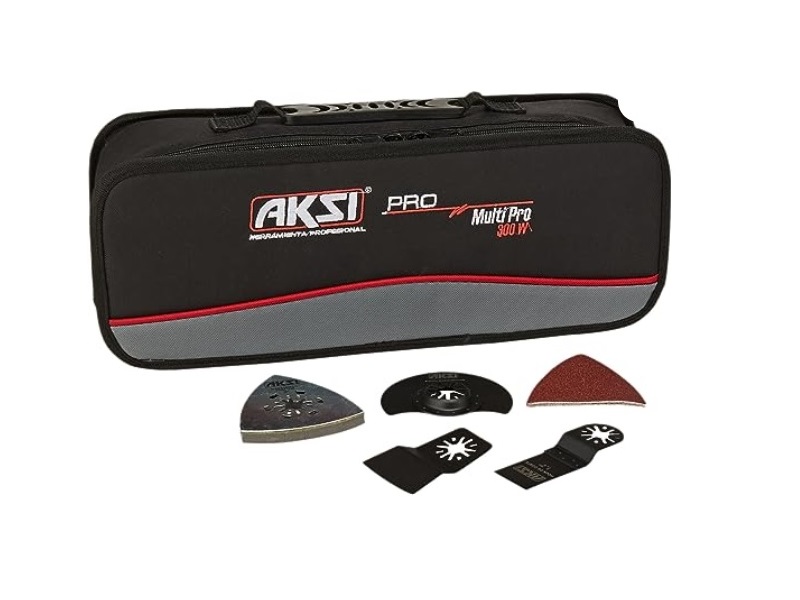 Oscillating multi tool 300 W Pro AKSI con accesorios - 191501