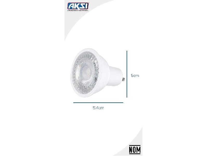 Bombilla LED para spotlight MR16, 3W, GU10, 127V, luz blanca marca AKSI - 115465