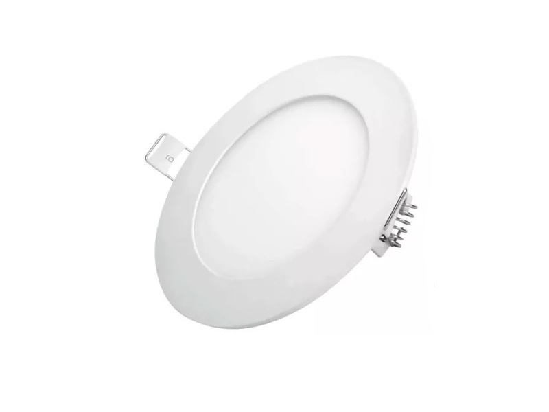 Lámpara empotrable circular LED, línea eco, 6W, luz cálida 2700K marca AKSI - 117913