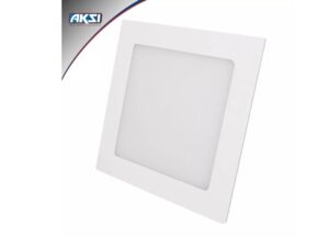 Lámpara empotrable cuadrada LED, línea eco, 12W, luz blanca 6500K marca AKSI