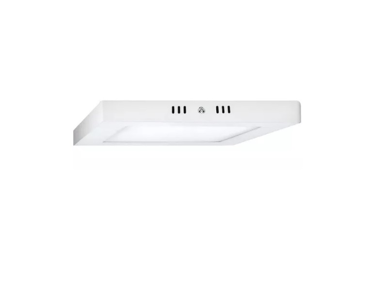 Lámpara sobrepuesta cuadrada LED, línea eco, 24W, luz blanca 6500K marca AKSI - 117978