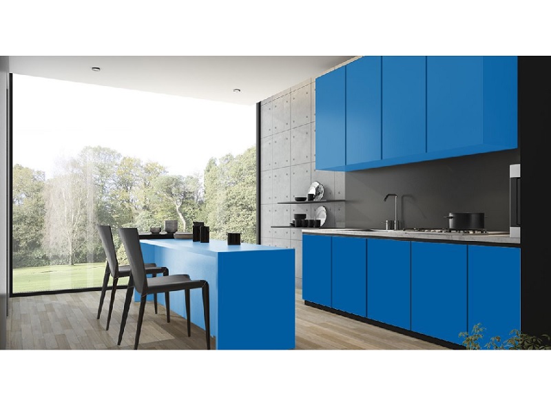 Laminado Greenlam 291-30 - Electric Blue - Mate - 4x8 - No postformable