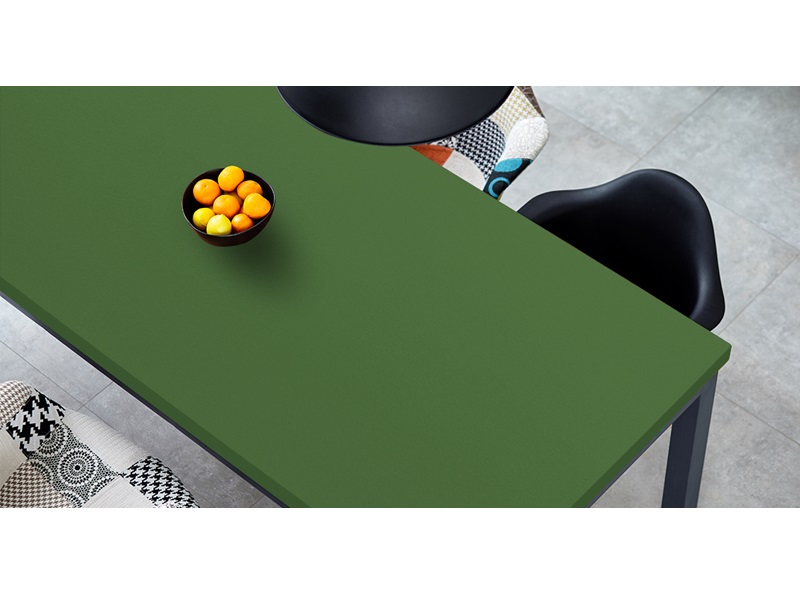 Laminado Greenlam 245-65 - Dark Green - Textura - 4x8 - No postformable - con film protector