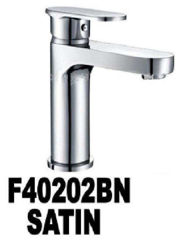 Mezcladora para lavamanos marca Apollo brushed nickel - F40202BN