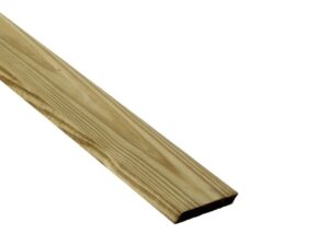 Madera de pino 1 in x 4 in x 8 ft bruta tratada