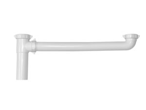 Continuous waste de esquina directo de PVC de 1-1/2 in