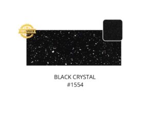 Superficie sólida Koris Black Cristal - 1553