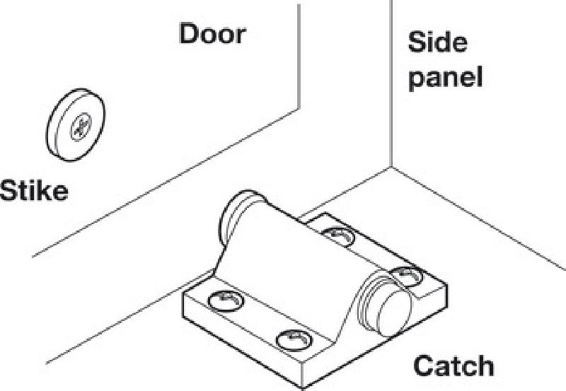 Tirador Hafele para puerta de cristal - 245.63.237