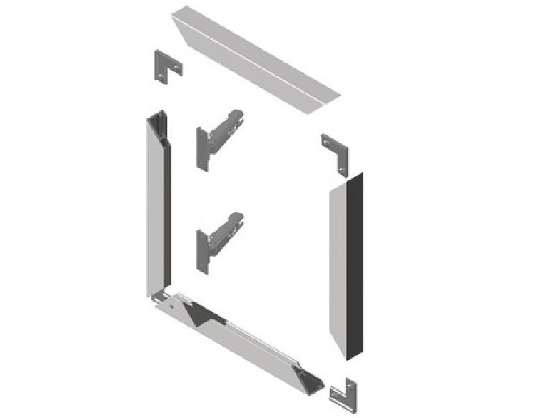 Esquinero Hafele para perfil de aluminio 38 mm - 1-1/2 in con 4 tornillos - 563.25.912