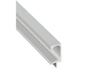 Tirador de perfil de aluminio tipo J de 8 ft Hafele - 155.01.150