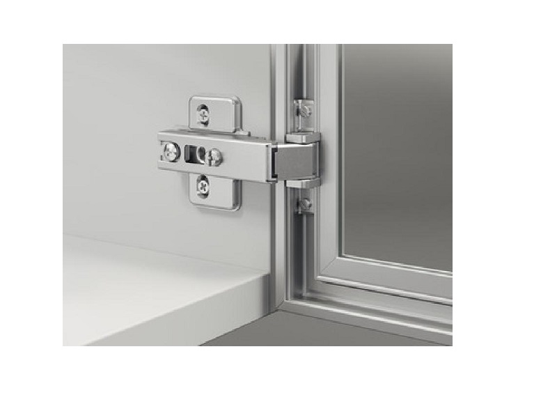 Gozne para perfil de aluminio con placa Hafele (563.25.940 + 316.51.504) - por unidad