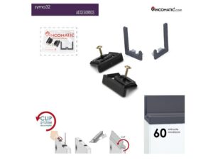 Terminal end cap para perfil Rincomatic Syma32 color Antracita (60)