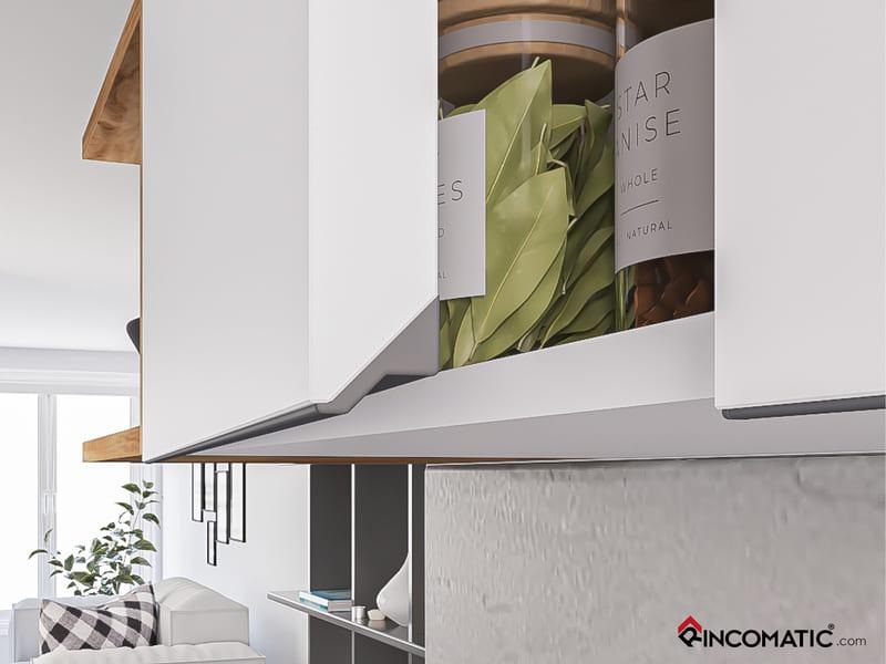 Tirador de perfil Rincomatic Syma2 Inglete 45° de 8.5 ft color Antracita (60)