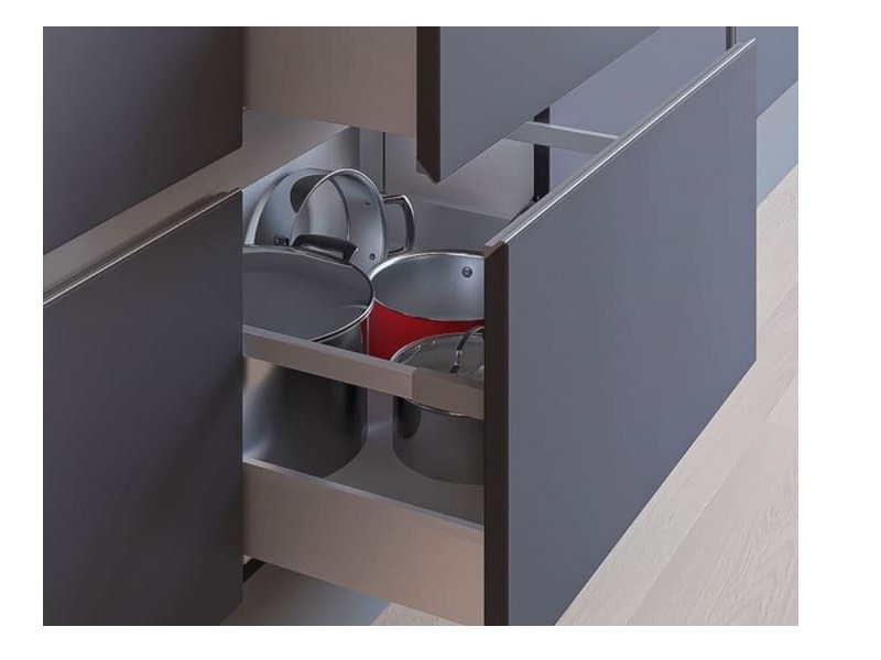 Tirador de perfil Rincomatic Syma2 Inglete 45° de 8.5 ft color Negro Mate (52M)