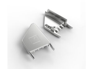 Terminal para tirador de perfil en H para puerta de 3/4 in Euro - TMHT19