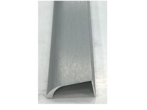 Tirador de perfil de aluminio Trebol de 8 ft curva, brushed nickel