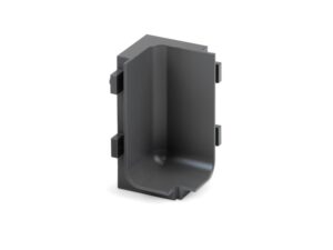 Conector 90° interior black para gola en L Trebol TIV288 - 7279PB90