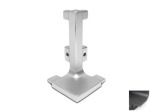 Conector 270° exterior black para gola en L Trebol TIV288 - 7279PB270