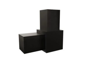 Conector cubo modular en L 2 vías negro - CUBOCON2