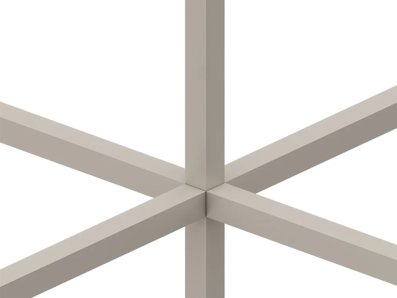 Conector cubo modular 6 vías negro - CUBOCON6